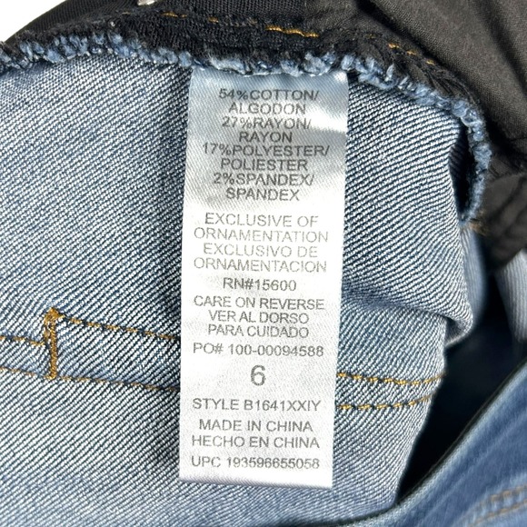 Democracy Womens Size 6 Ab Technology Mid Rise Ankle Skinny Jeans Stretch Denim - Picture 9 of 12